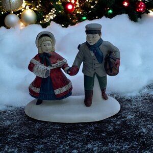 Dept 56 Vision of a Christmas Past - Two Young Travelers Loose Figurine 1993